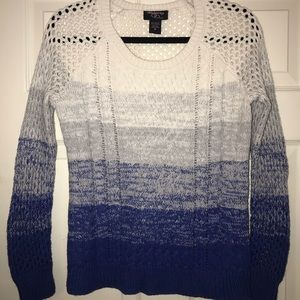 Hooked Up Multi Color Crochet Sweater Top